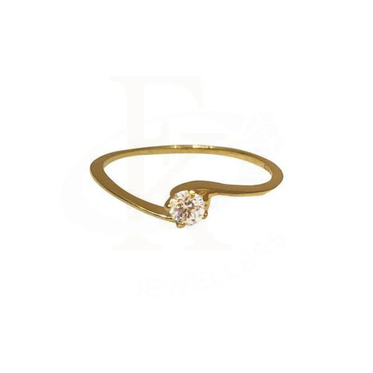 Gold Solitaire Ring 18Kt - Fkjrn1296 Rings