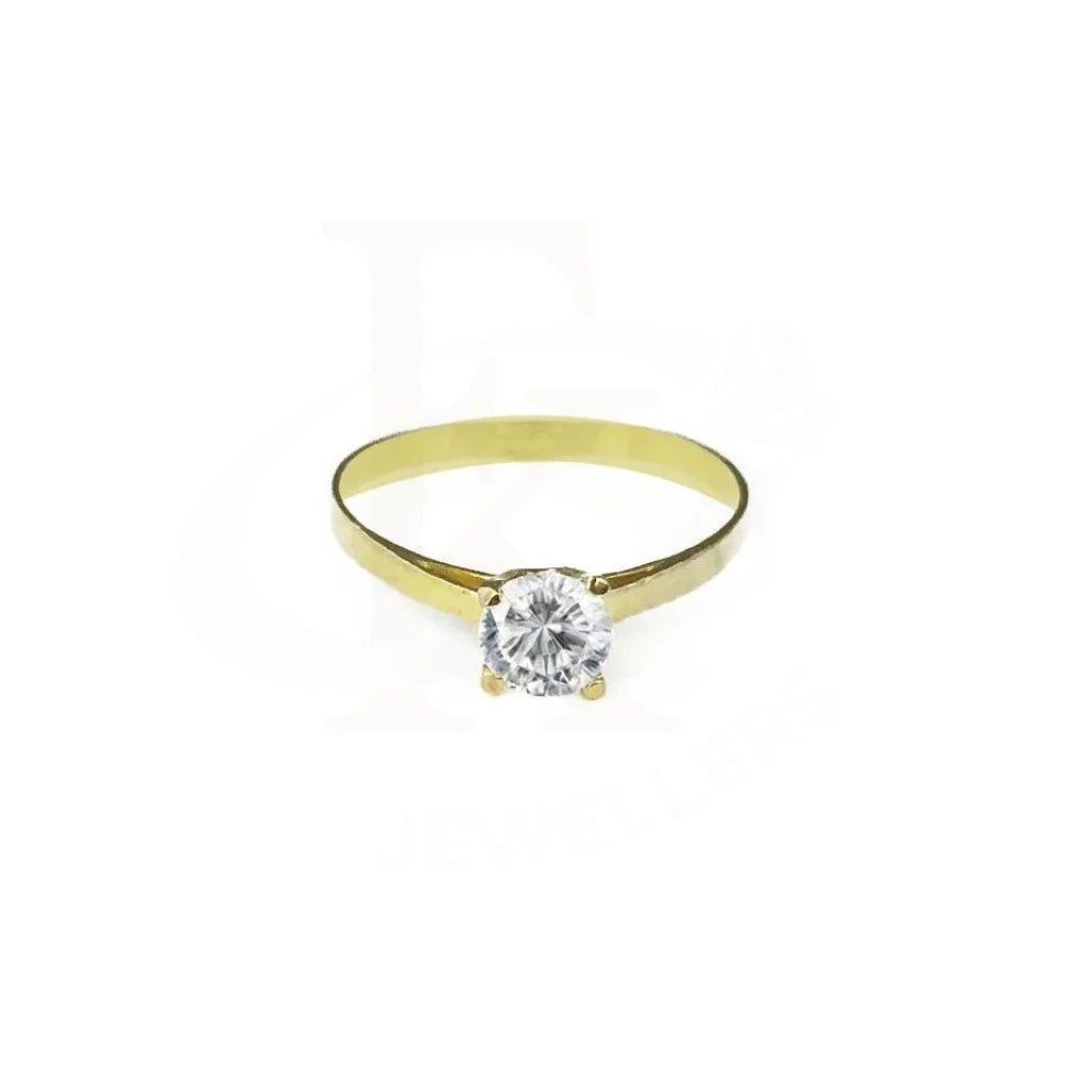 Gold Solitaire Ring 18Kt - Fkjrn1324 Rings