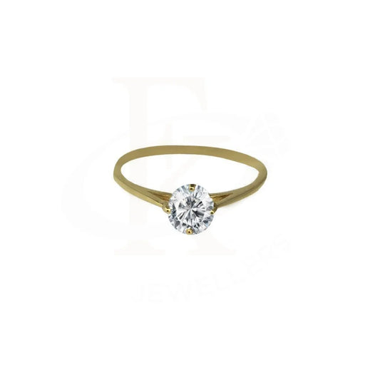 Gold Solitaire Ring 18Kt - Fkjrn1489 Rings