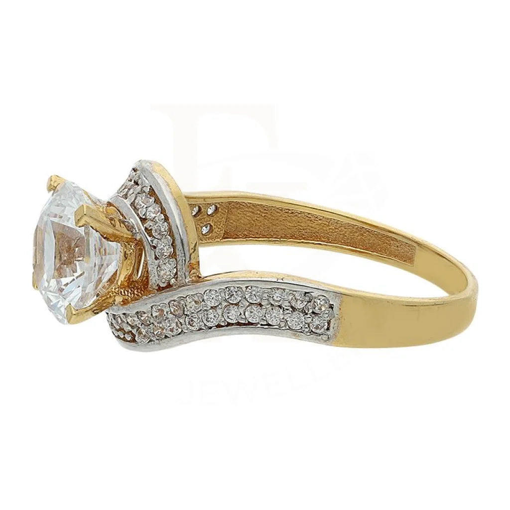 Gold Solitaire Ring 18Kt - Fkjrn1551 Rings