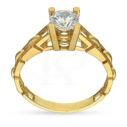 Gold Solitaire Ring 18Kt - Fkjrn18K3097 Rings