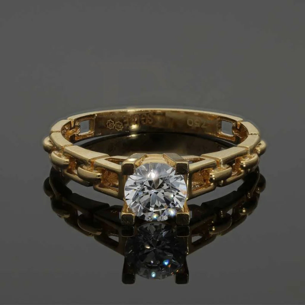 Gold Solitaire Ring 18Kt - Fkjrn18K3097 Rings