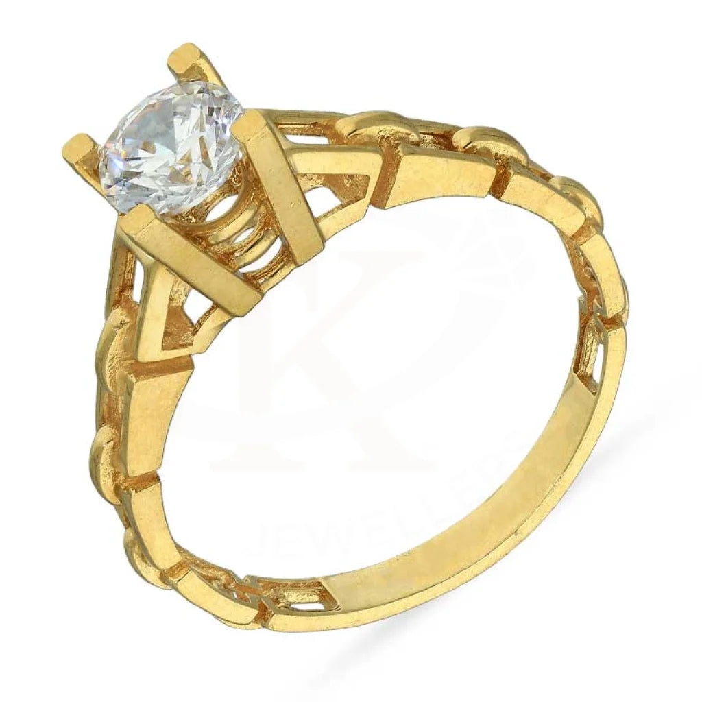 Gold Solitaire Ring 18Kt - Fkjrn18K3097 Rings