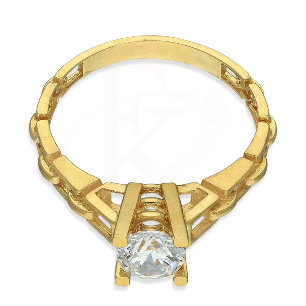 Gold Solitaire Ring 18Kt - Fkjrn18K3097 Rings