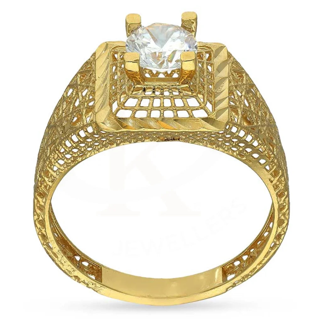 Gold Solitaire Ring 18Kt - Fkjrn18K3098 Rings