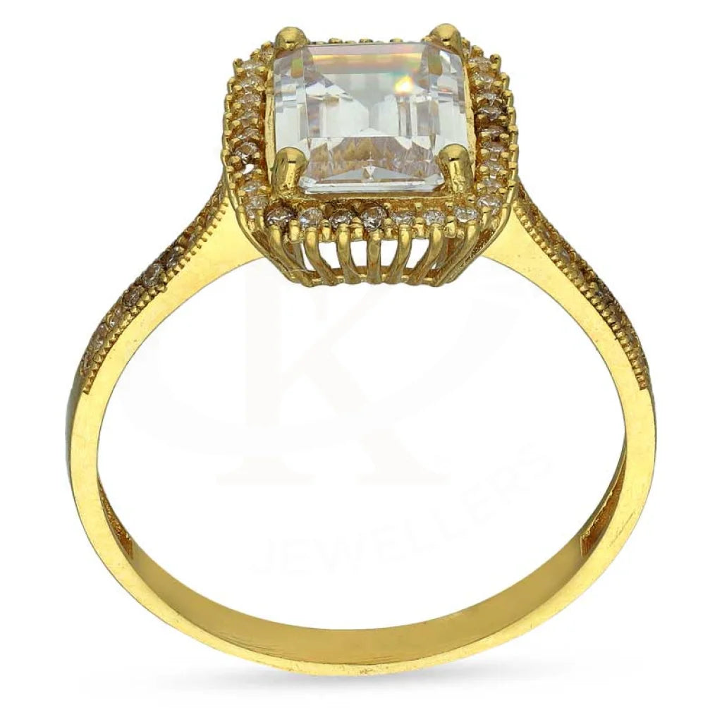 Gold Solitaire Ring 18Kt - Fkjrn18K3100 Rings