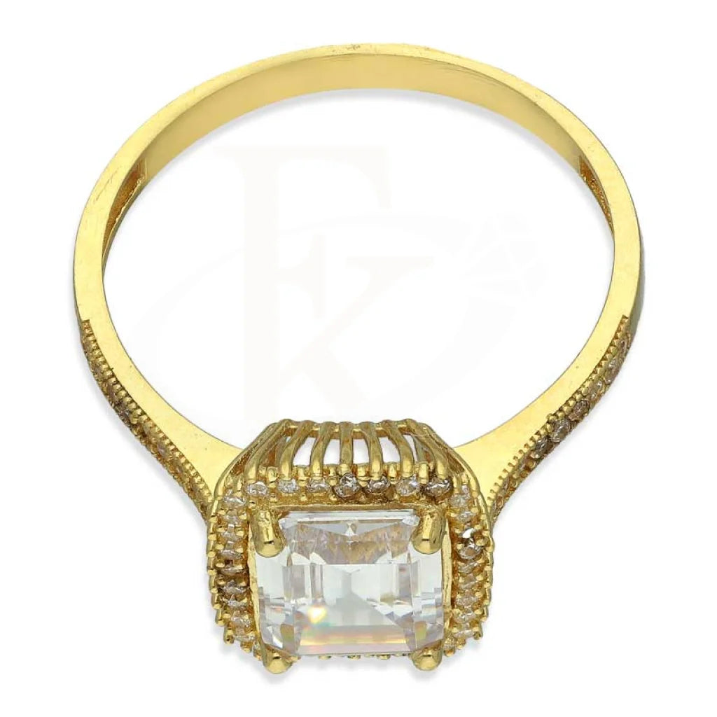 Gold Solitaire Ring 18Kt - Fkjrn18K3100 Rings