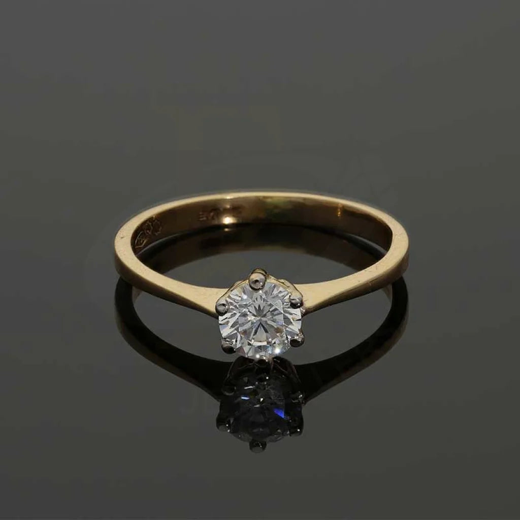 Gold Solitaire Ring 18Kt - Fkjrn18K3107 Rings