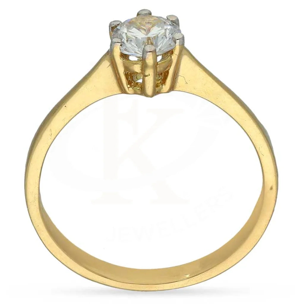 Gold Solitaire Ring 18Kt - Fkjrn18K3107 Rings