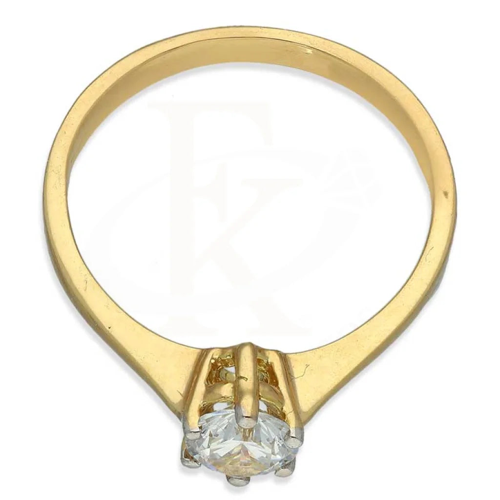 Gold Solitaire Ring 18Kt - Fkjrn18K3107 Rings