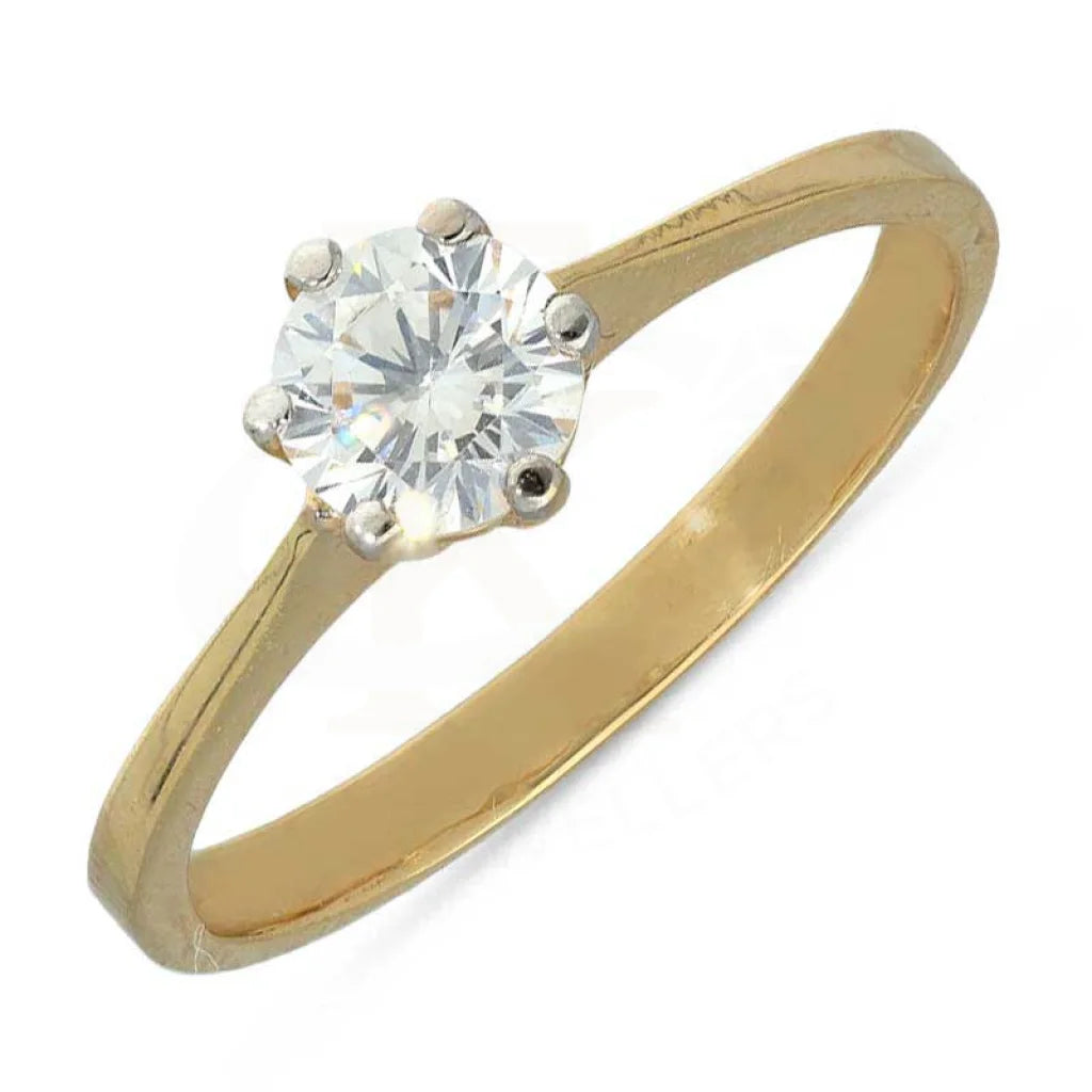 Gold Solitaire Ring 18Kt - Fkjrn18K3107 Rings