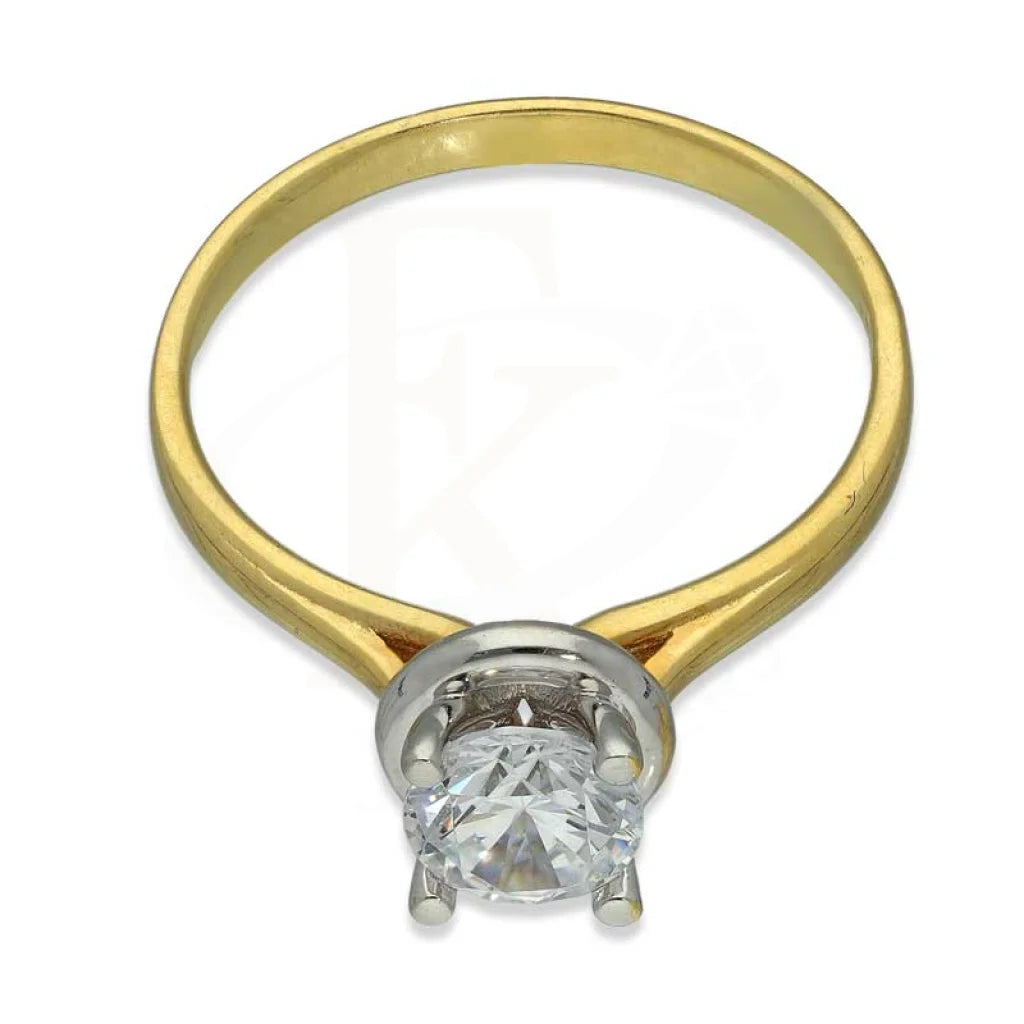 Gold Solitaire Ring 18Kt - Fkjrn18K3109 Rings