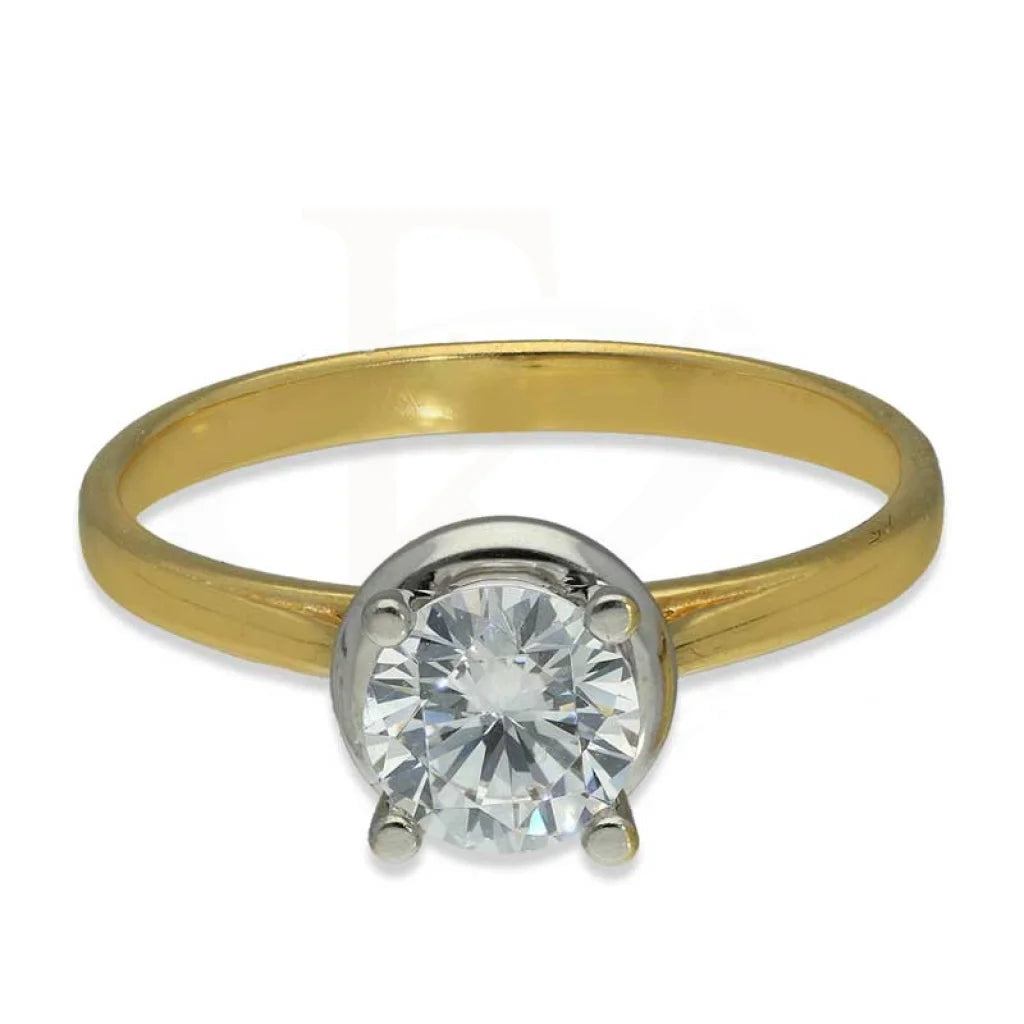 Gold Solitaire Ring 18Kt - Fkjrn18K3109 Rings