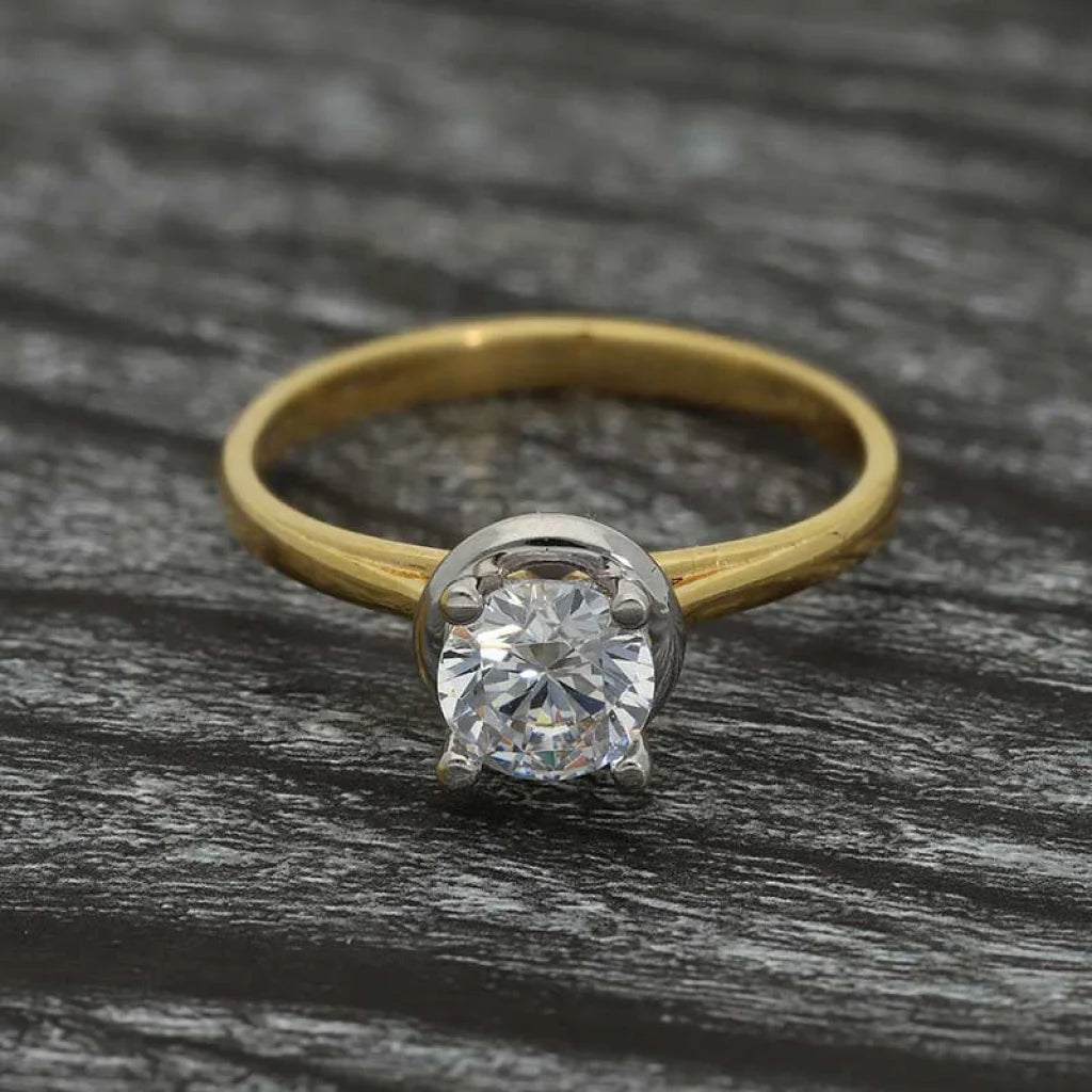 Gold Solitaire Ring 18Kt - Fkjrn18K3109 Rings