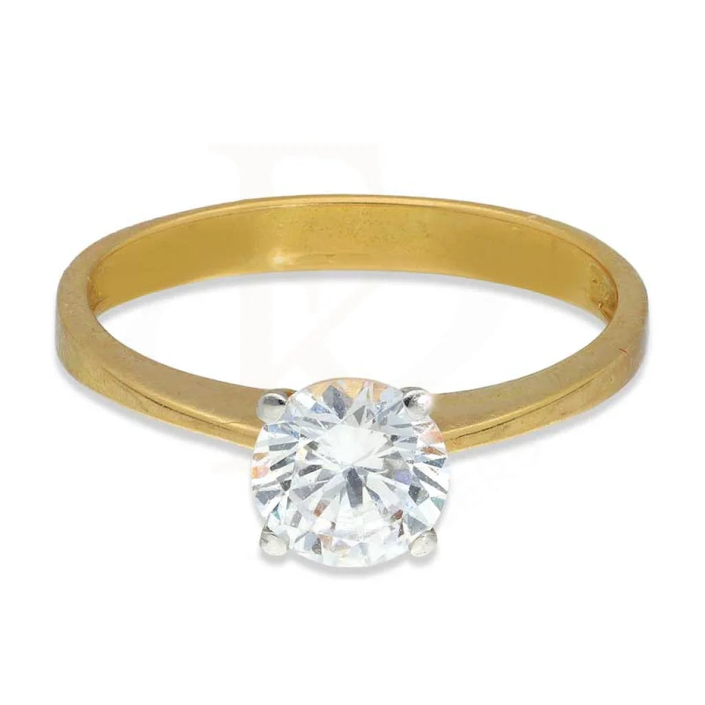 Gold Solitaire Ring 18Kt - Fkjrn18K3112 Rings