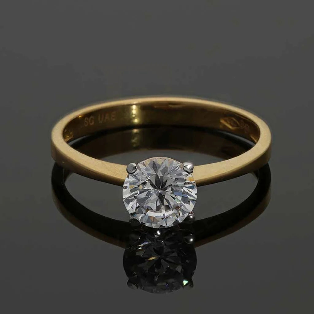 Gold Solitaire Ring 18Kt - Fkjrn18K3112 Rings