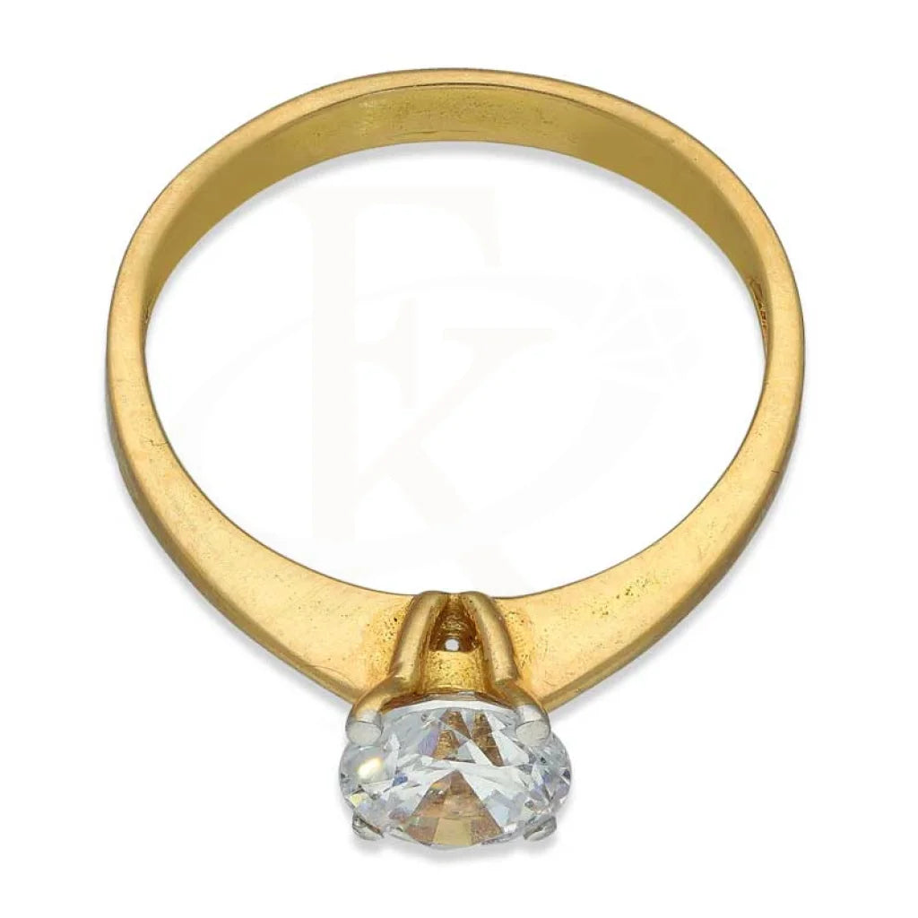 Gold Solitaire Ring 18Kt - Fkjrn18K3112 Rings