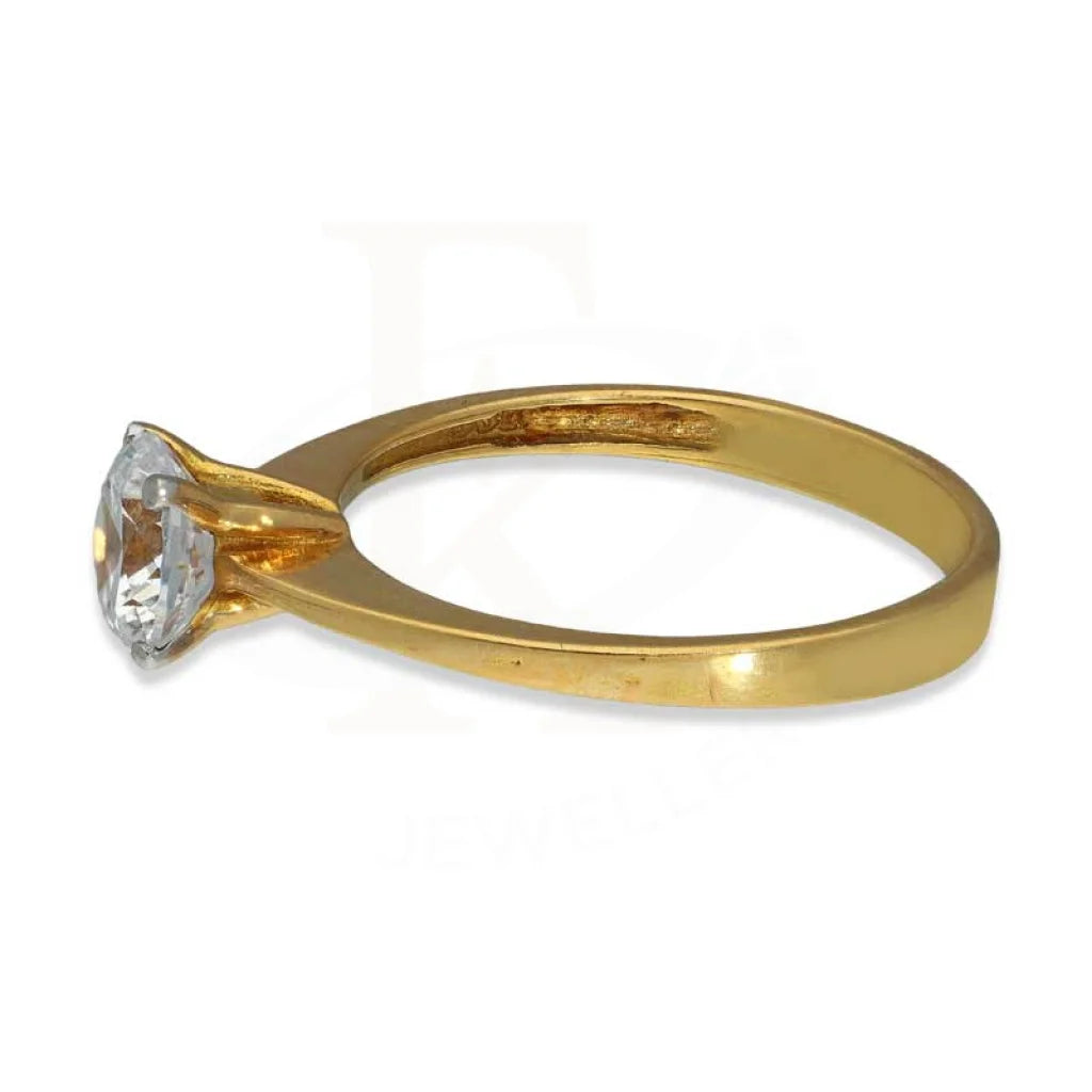 Gold Solitaire Ring 18Kt - Fkjrn18K3112 Rings