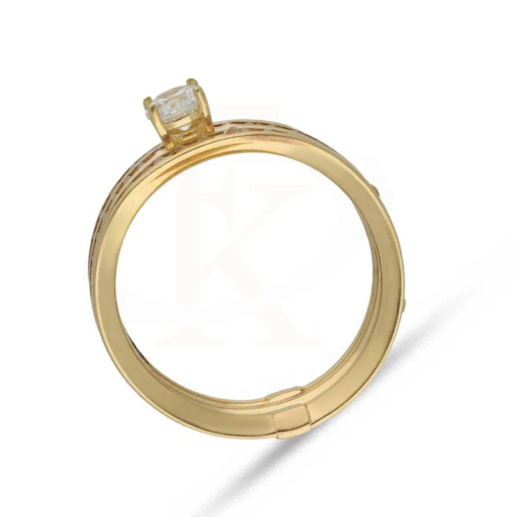 Gold Solitaire Ring 18Kt - Fkjrn18K3794 Rings