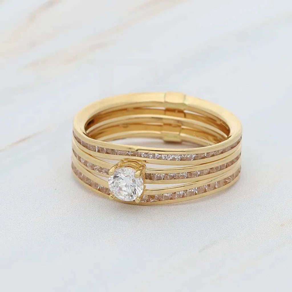 Gold Solitaire Ring 18Kt - Fkjrn18K3794 Rings