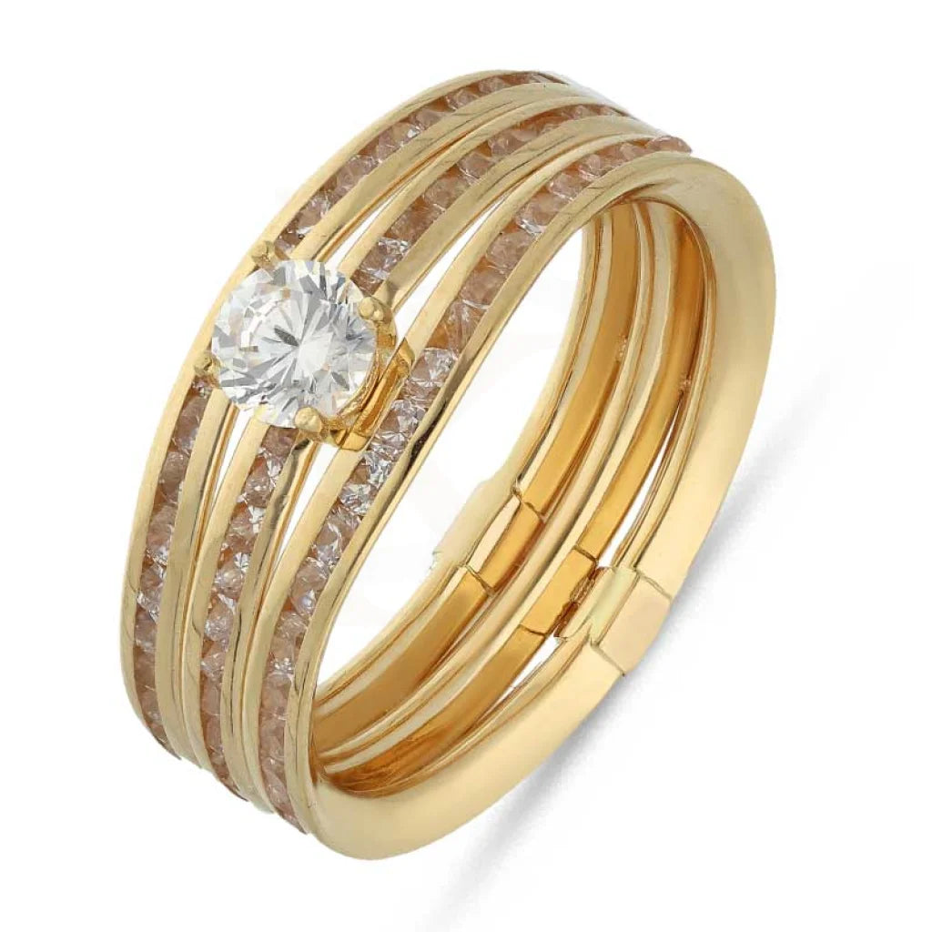 Gold Solitaire Ring 18Kt - Fkjrn18K3794 Rings