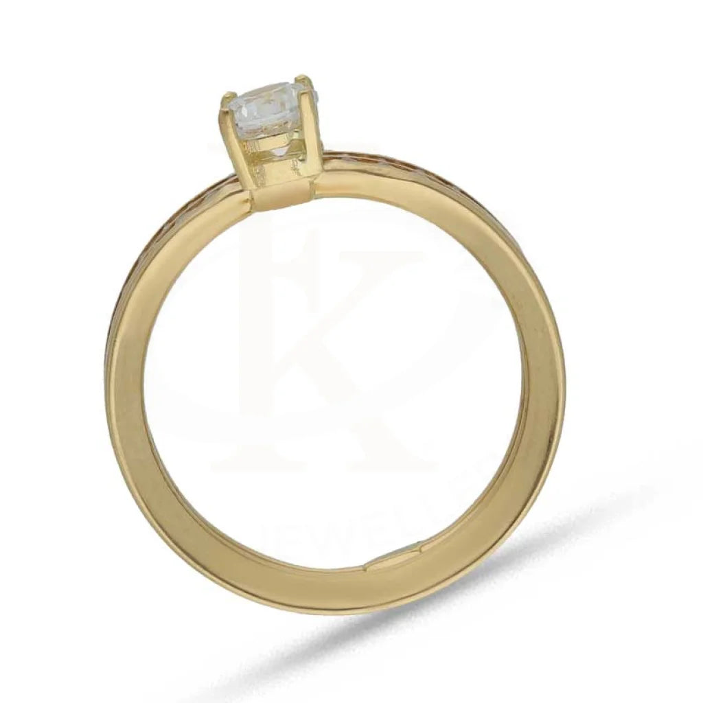 Gold Solitaire Ring 18Kt - Fkjrn18K3795 Rings