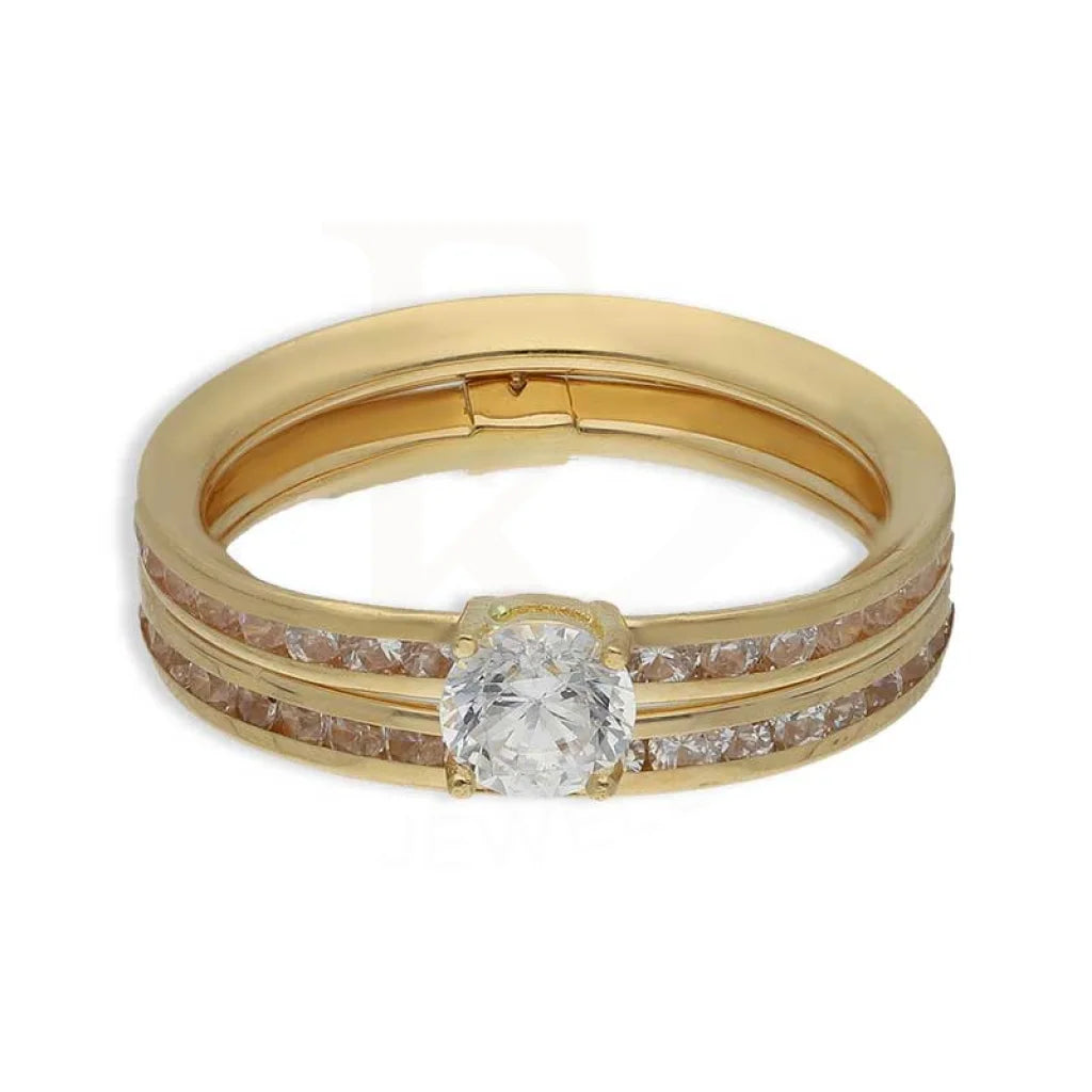 Gold Solitaire Ring 18Kt - Fkjrn18K3795 Rings