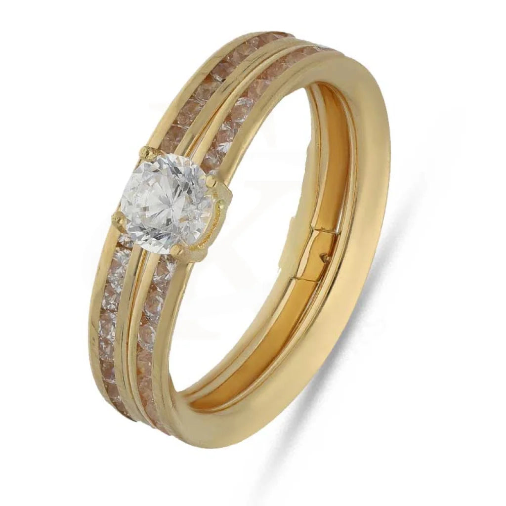 Gold Solitaire Ring 18Kt - Fkjrn18K3795 Rings