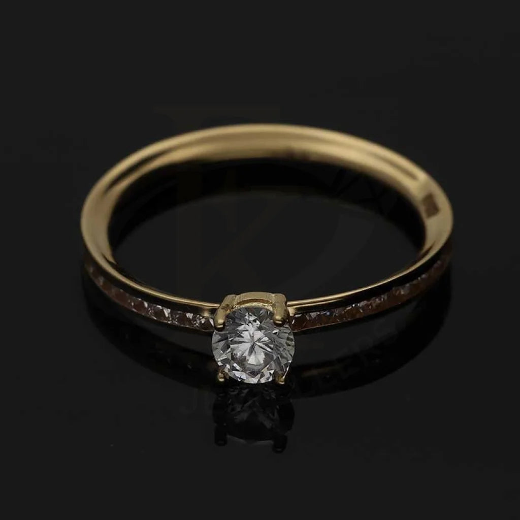 Gold Solitaire Ring 18Kt - Fkjrn18K3796 Rings