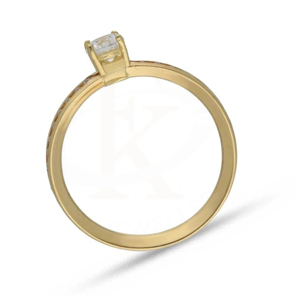 Gold Solitaire Ring 18Kt - Fkjrn18K3796 Rings