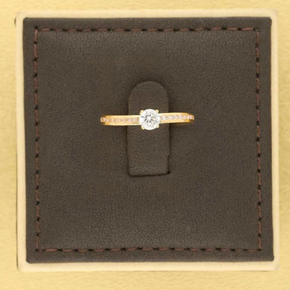 Gold Solitaire Ring 18Kt - Fkjrn18K3796 Rings