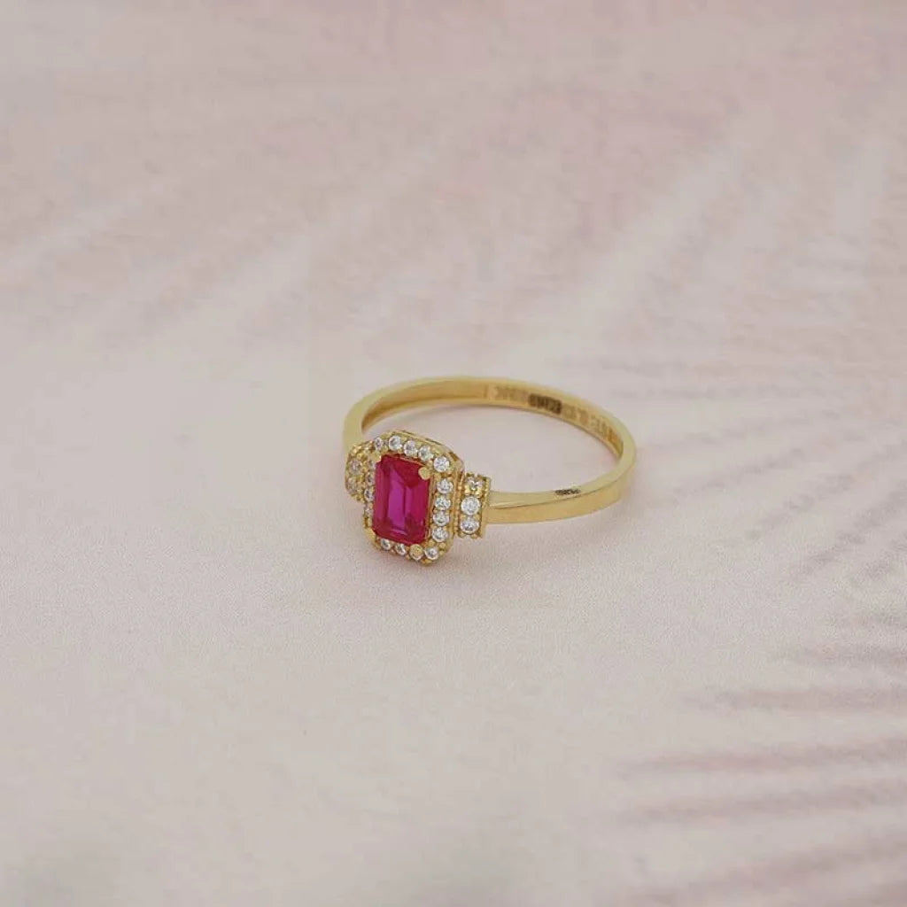 Gold Solitaire Ring 18Kt - Fkjrn18K3849 Rings