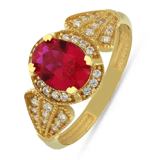 Gold Solitaire Ring 18Kt - Fkjrn18K3851 Rings