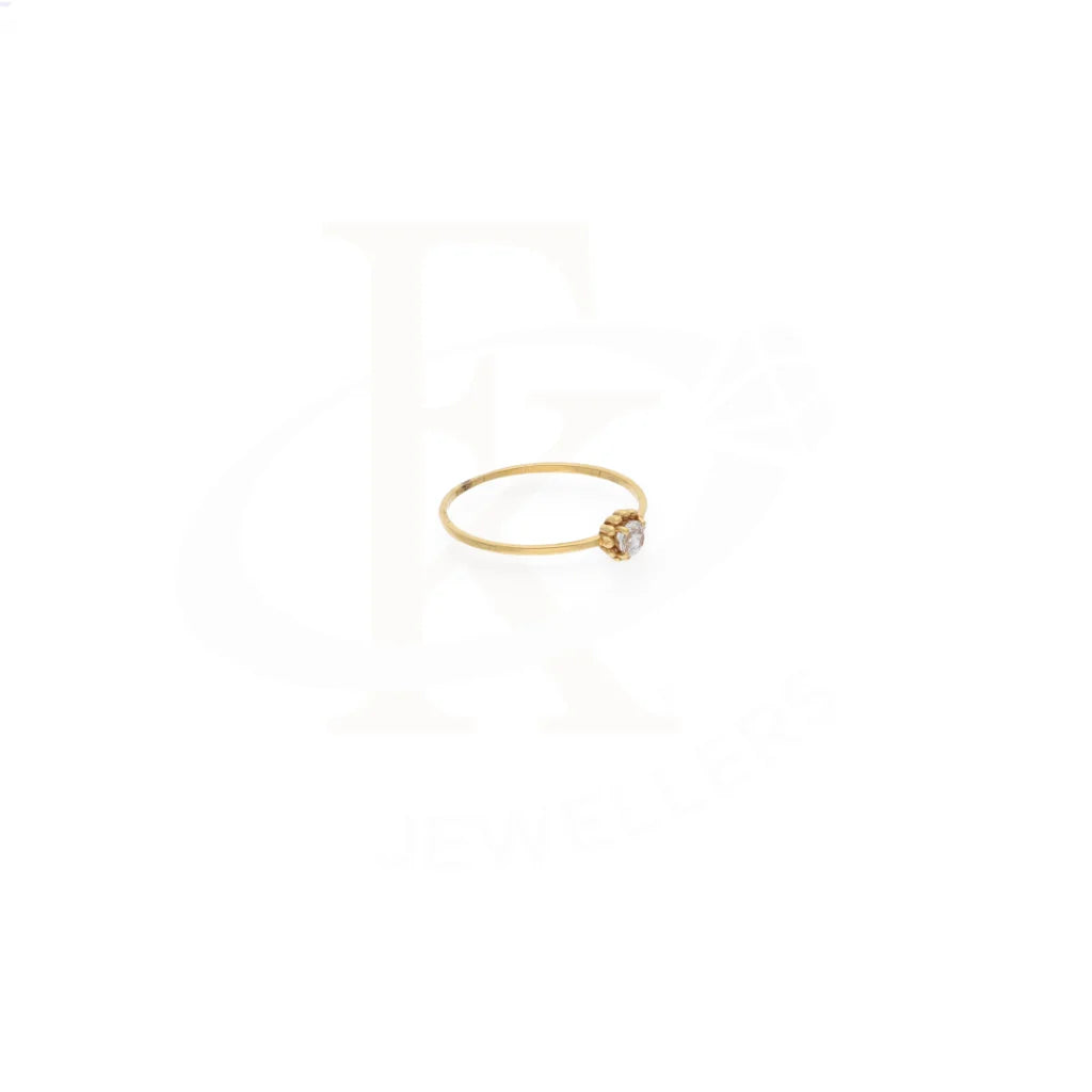 Gold Solitaire Ring 18Kt - Fkjrn18K7912 Rings