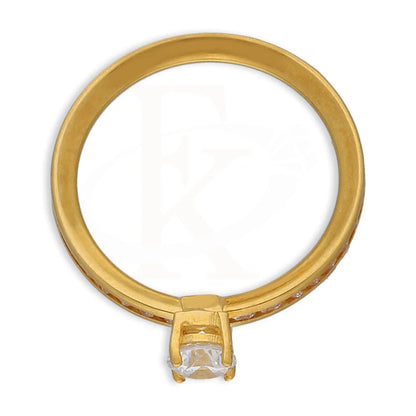 Gold Solitaire Ring 21Kt - Fkjrn21Km5409 Rings