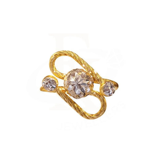 Gold Solitaire Ring 22Kt - Fkjrn1391 Rings