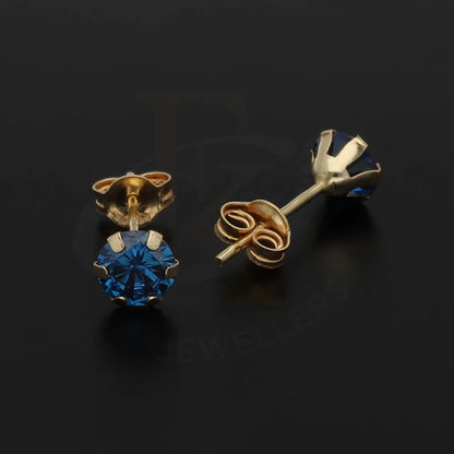 Gold Solitaire Stud Earrings 18Kt - Fkjern18K5561