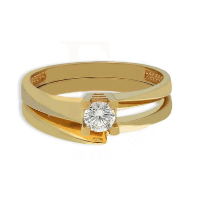 Gold Solitaire Twin Ring 18Kt - Fkjrn18K3854 Rings