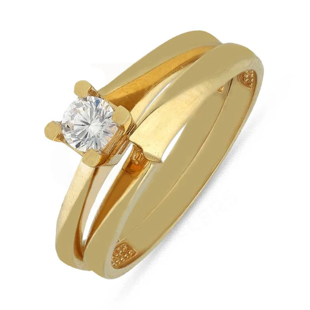 Gold Solitaire Twin Ring 18Kt - Fkjrn18K3854 Rings