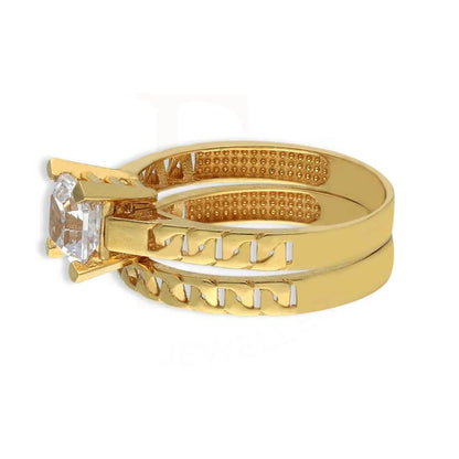 Gold Solitaire Twin Ring 18Kt - Fkjrn18K3855 Rings