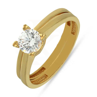 Gold Solitaire Twin Ring 18Kt - Fkjrn18K3856 Rings