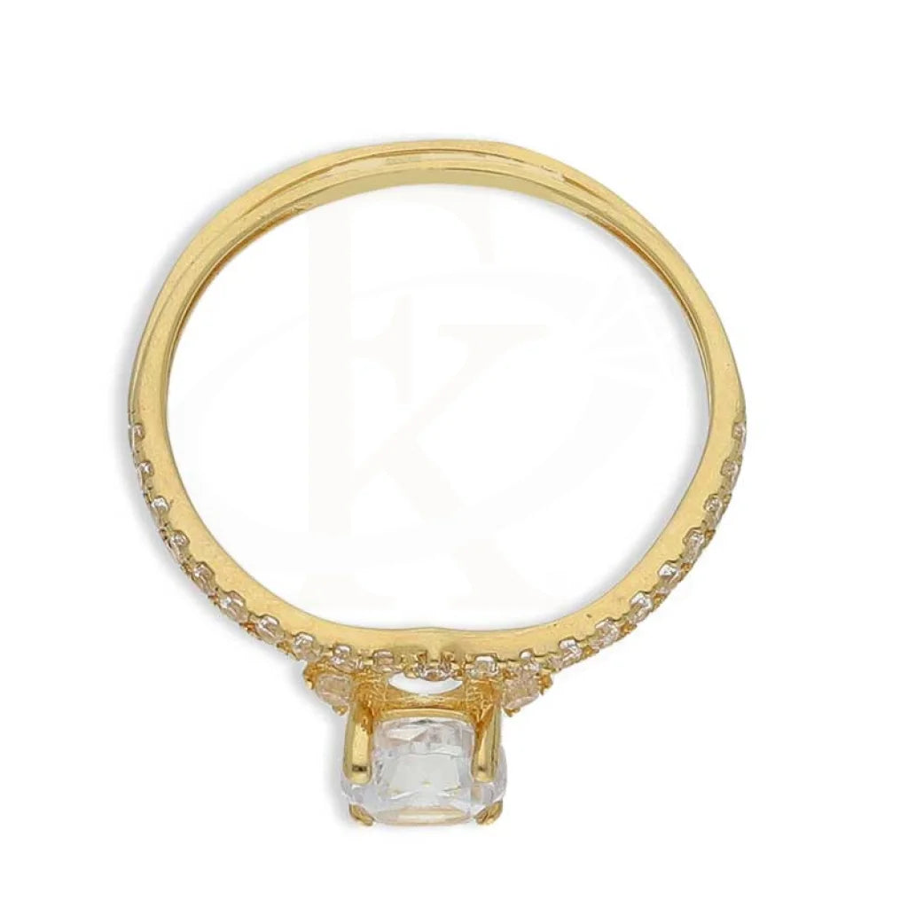 Gold Solitaire Twins Ring 18Kt - Fkjrn18K3786 Rings