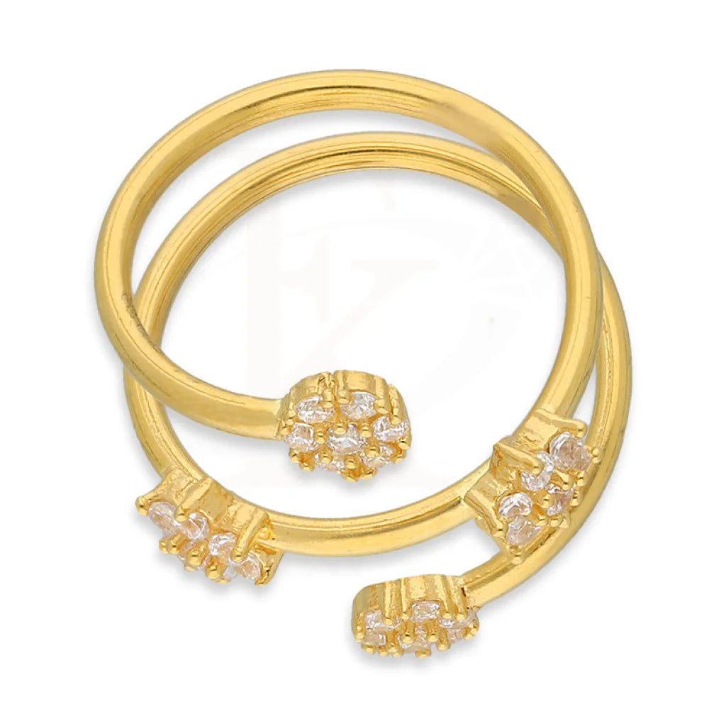 Gold Spiral Ring 22Kt - Fkjrn22K5150 Rings
