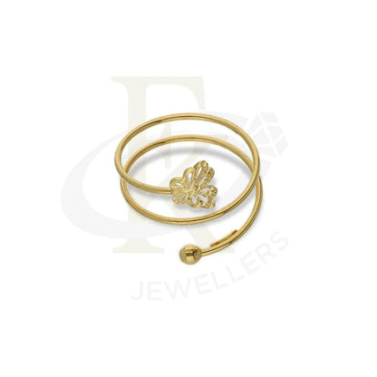 Gold Spiral Ring With Butterfly In 18Kt - Fkjrn18K2660 Rings