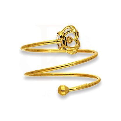 Gold Spiral Ring With Crown In 18Kt - Fkjrn18K2176 Rings
