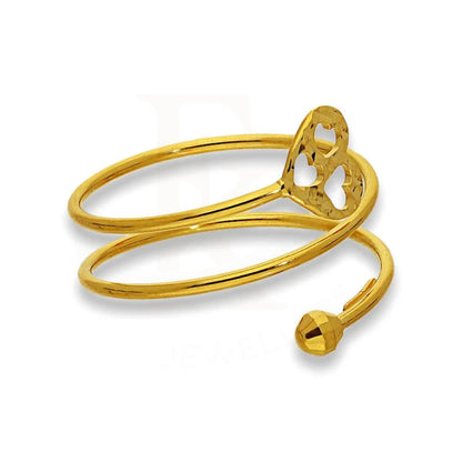 Gold Spiral Ring With Heart In 18Kt - Fkjrn18K2174 Rings