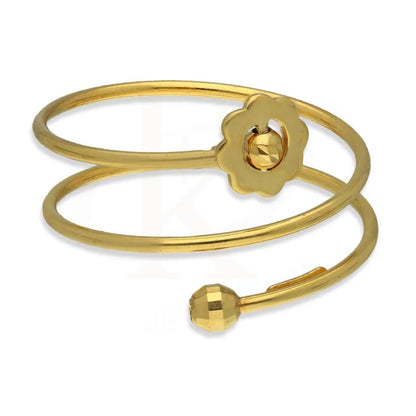 Gold Spiral With Flower Ring 18Kt - Fkjrn18K3419 Rings