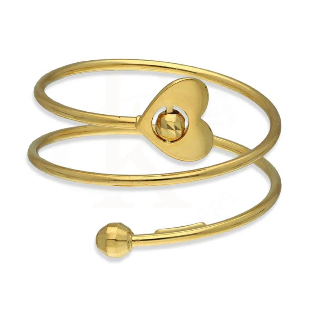 Gold Spiral With Heart Ring 18Kt - Fkjrn18K3420 Rings