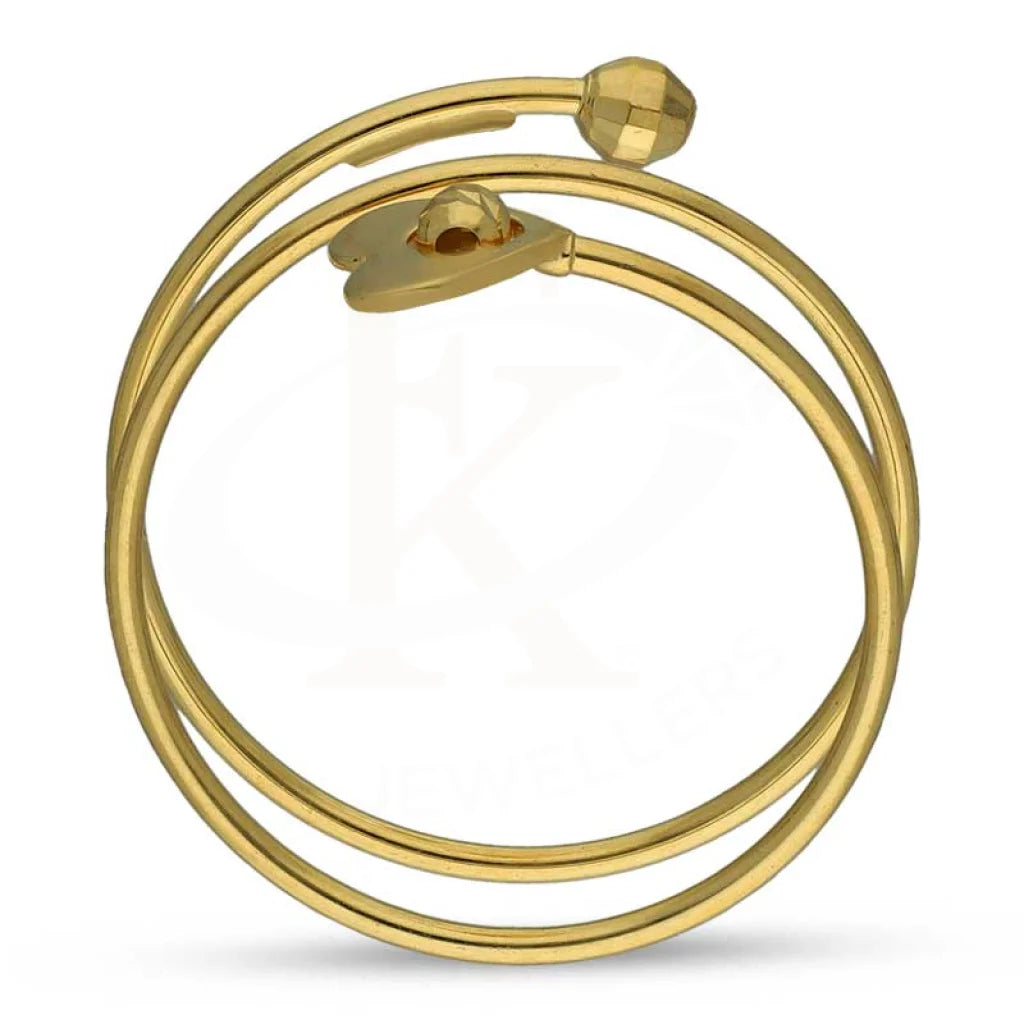 Gold Spiral With Heart Ring 18Kt - Fkjrn18K3420 Rings