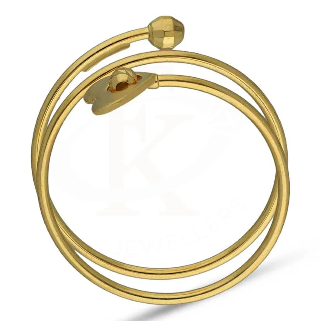 Gold Spiral With Heart Ring 18Kt - Fkjrn18K3420 Rings